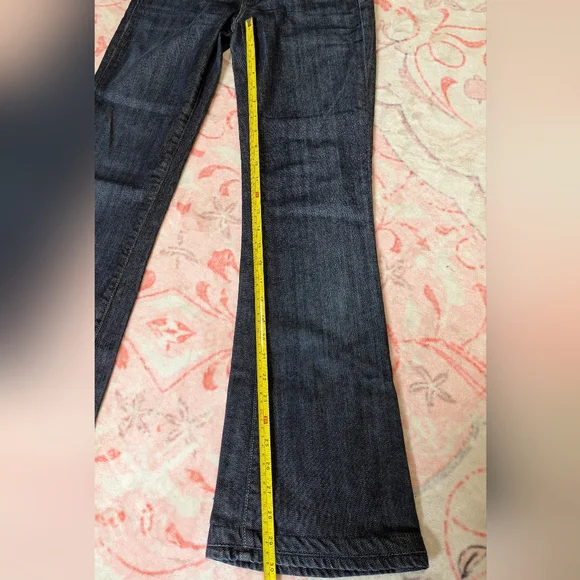 Citizen Of Humanity By Jerome Dahan Blue Denim Womens Jeans Slight Flare Size 25 - Picture 9 of 9